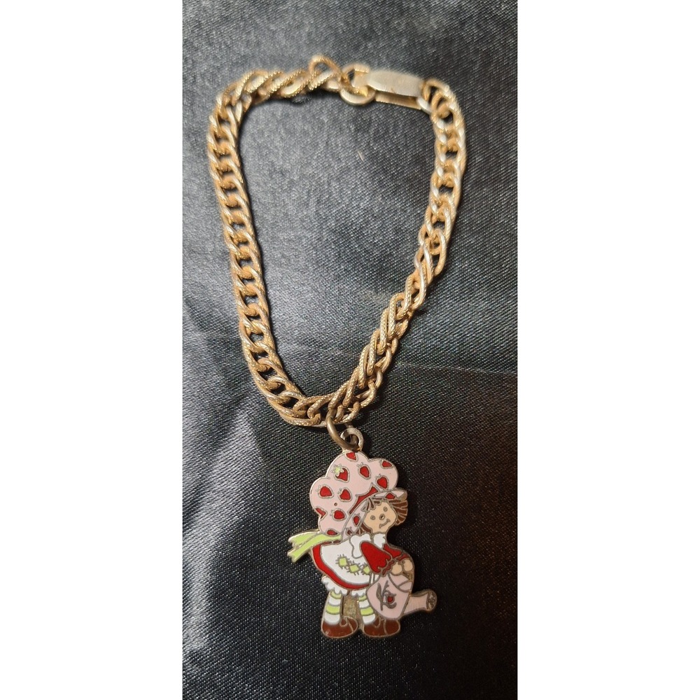 vintage Strawberry Shortcake charm bracelet from the 1980s.